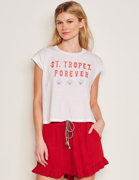 Sundry Easy Tank in Wheat-3/4 front view