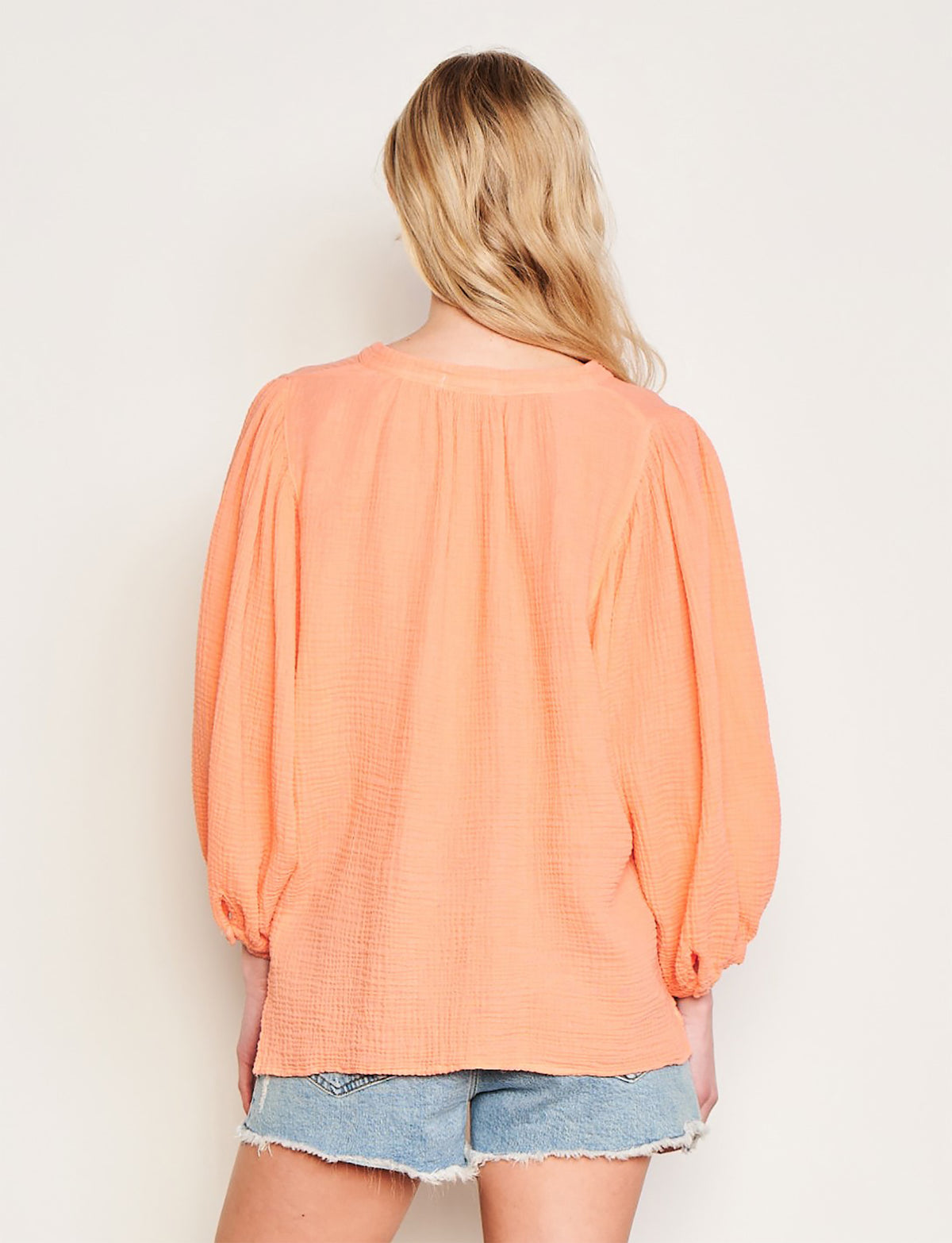 Sundry Free Spirit Shirt in Pink-back view