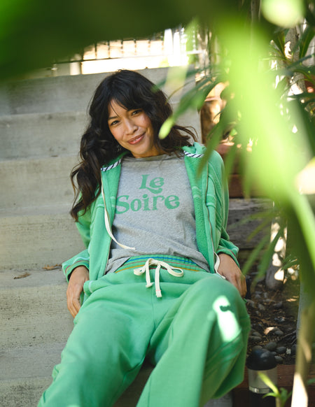 Sundry Raw Seamed Horizon Hoodie & Raw Seamed Pant in Winter Green