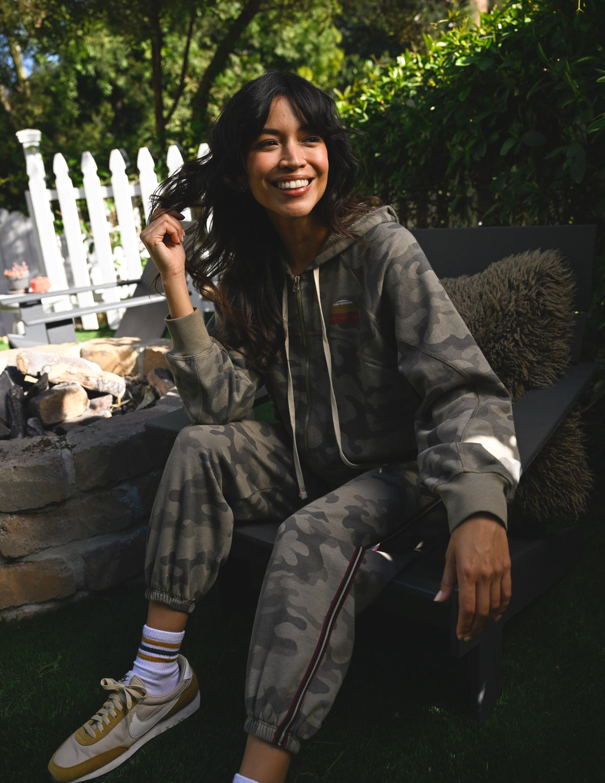 Sundry Golden Hour Horizon Hoodie in Fern