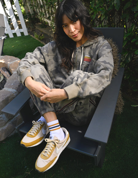 Sundry Golden Hour Horizon Hoodie in Fern