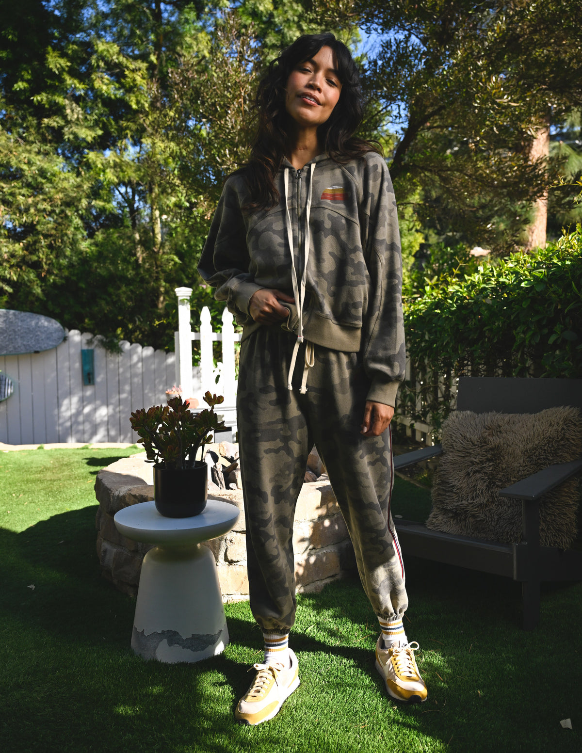 Sundry Golden Hour Horizon Hoodie &amp; Golden Hour Sweatpant in Fern