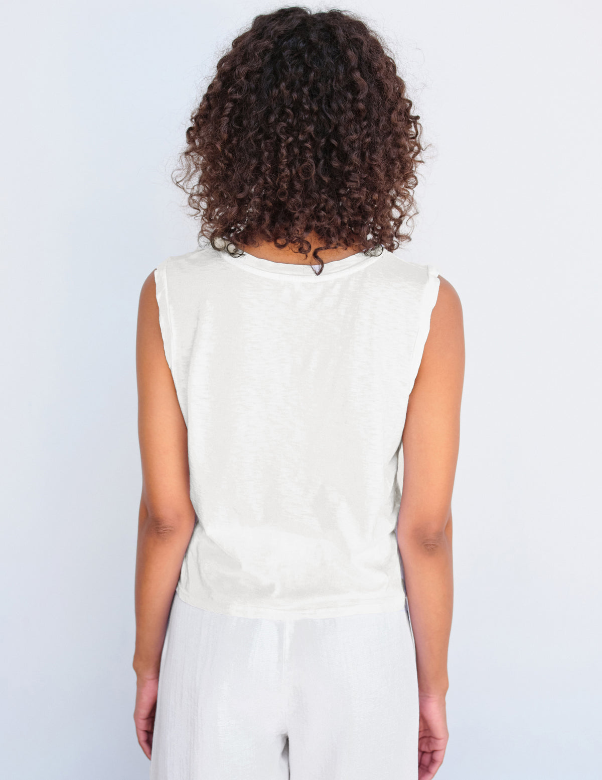 Sundry Muscle Tank in Cream