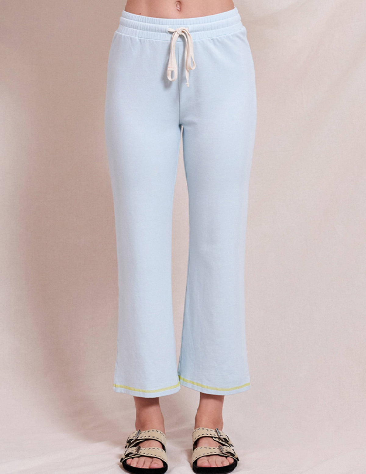 Sundry Cropped Wide Leg Pant in Icicle