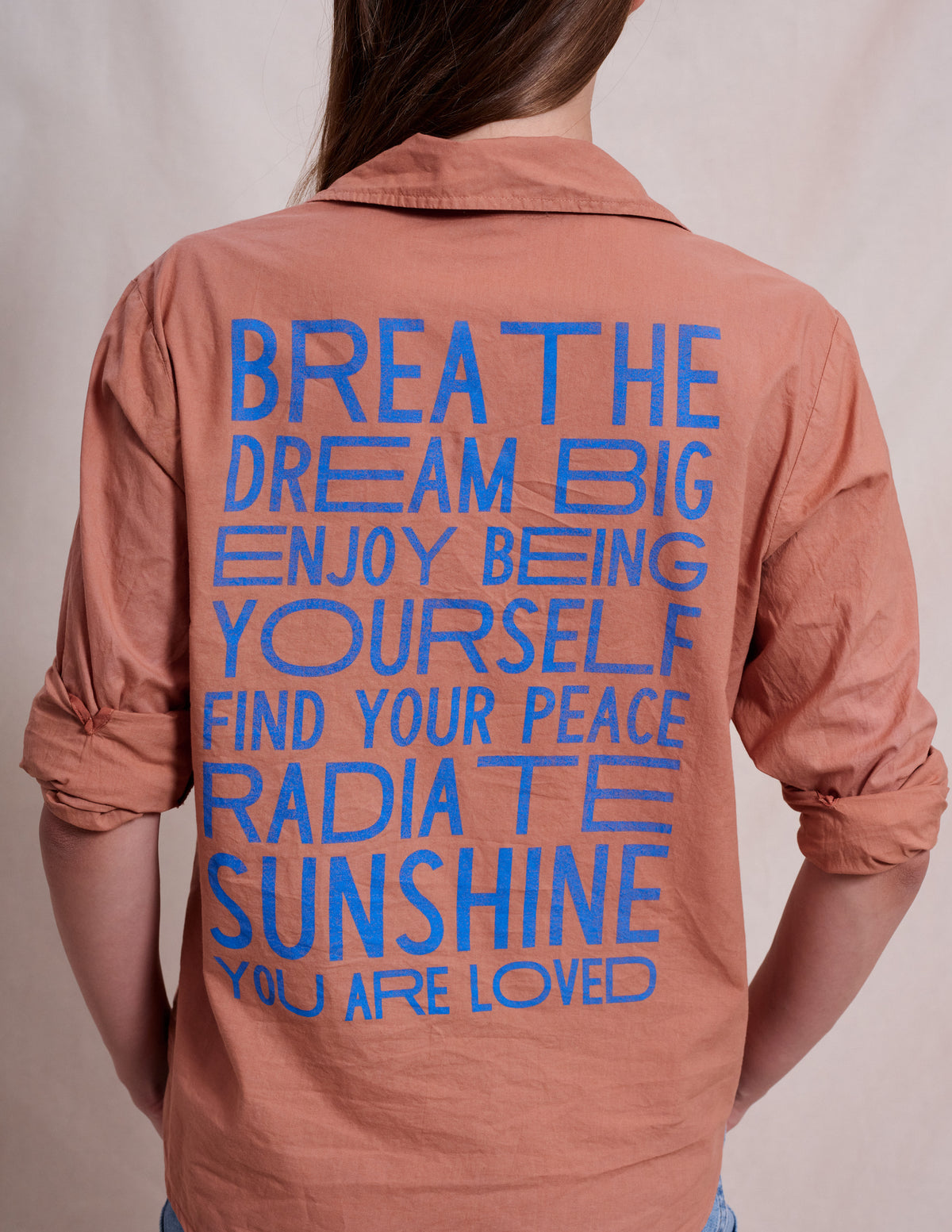 Sundry Motivation Classic Shirt in Vintage Rust