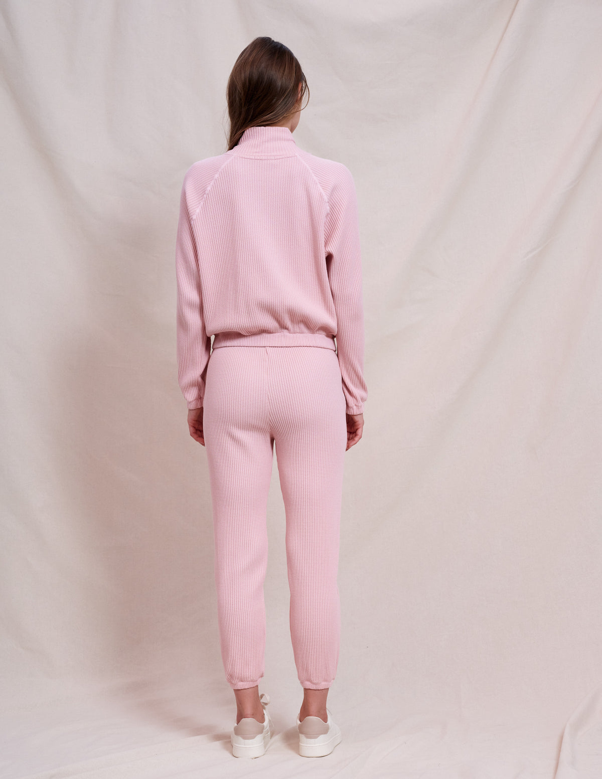 Sundry Cropped Zip Up Jacket in Iconic Pink