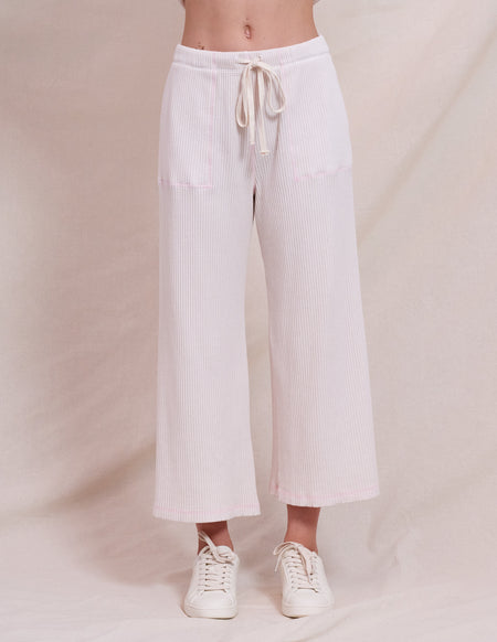Sundry Contrast Stitch Pant in Oyster