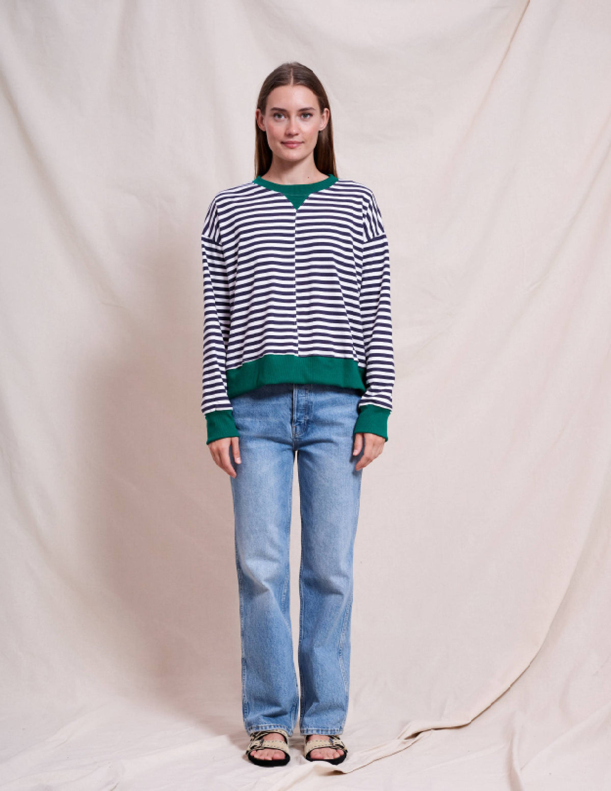 Sundry Asymmetric Pullover in Optic White