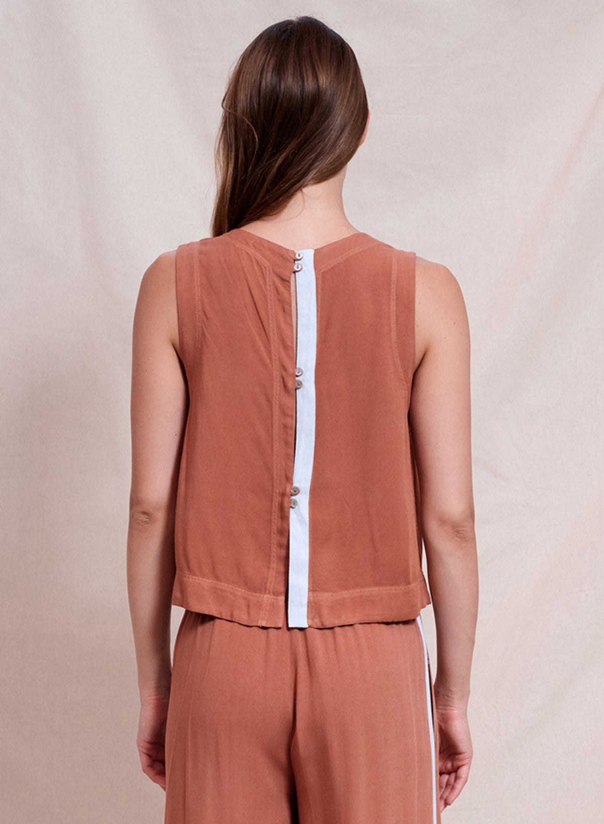 Women&#39;s Cropped Shell &amp; Wide Leg Pant in Vintage Rust