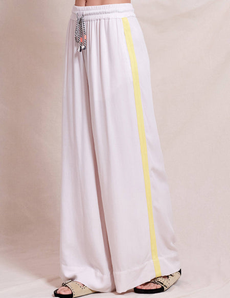 Sundry Wide Leg Pant in Oyster