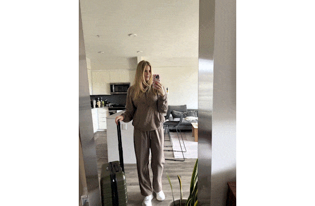 Sundry Softest Fleece Hoodie &amp; Softest Fleece Straight Leg Sweatpant in Latte