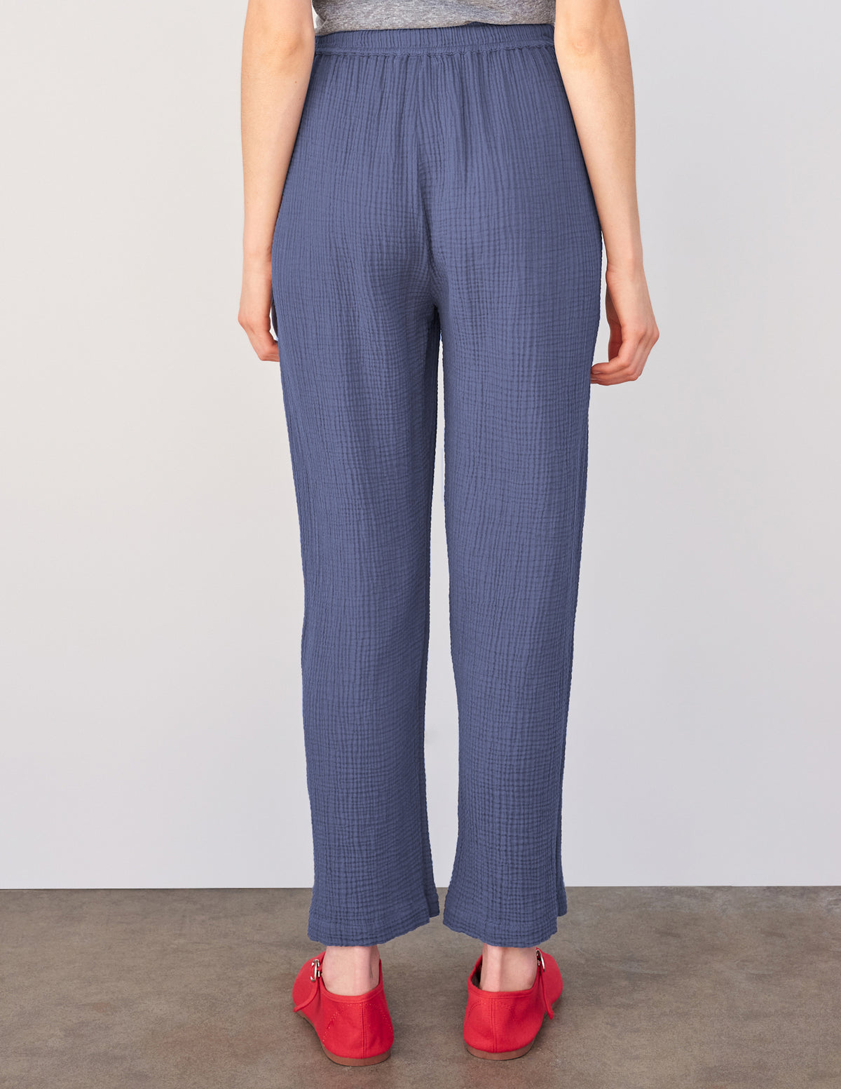 Sundry Pull-on Pant with Patch Pockets in Navy-back
