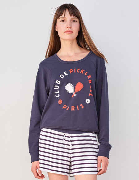 Sundry Club Pickleball Sweatshirt in Navy