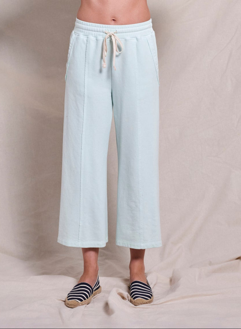 Sundry Raw Seamed Lounge Pant in Sheer Blue