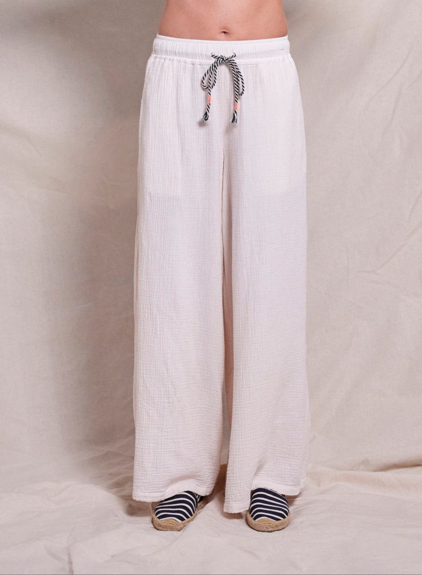 Sundry Wide Leg Pant in Oyster