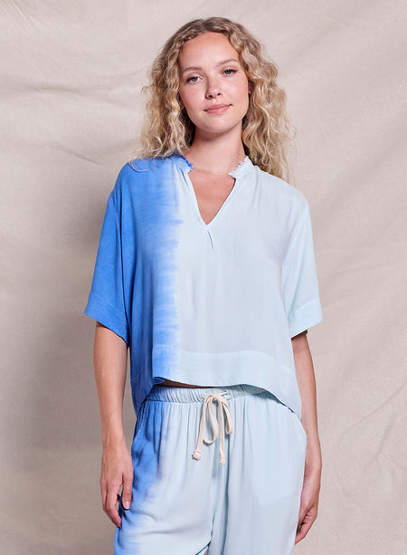 Sundry Tie Dye Top & Tie Dye Pant in Blue Lagoon