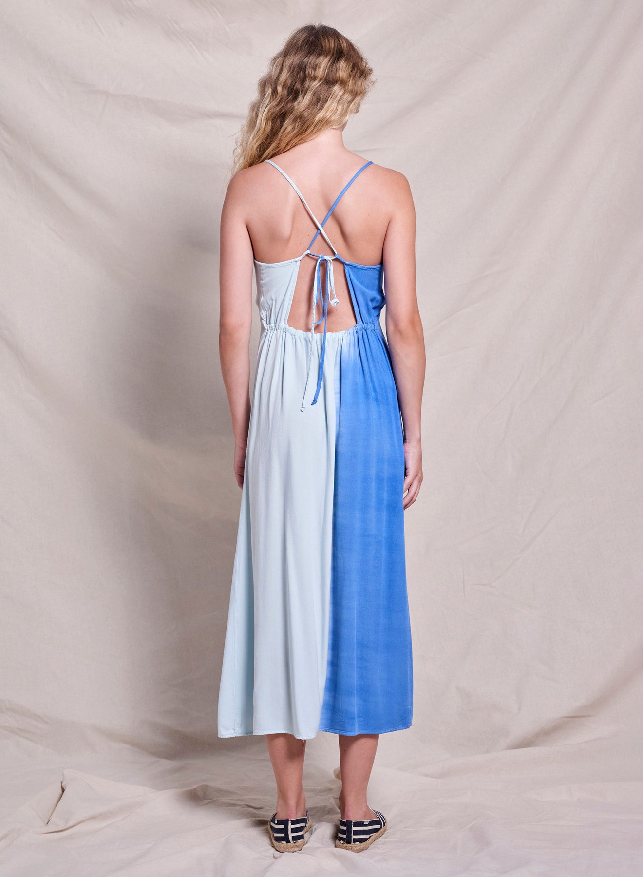 Sundry Midi Tie Back Dress in Lagoon Blue - M - Shop Sundry Dresses | Women's Coastal Inspired Clothing with a French Flair. Sundry Midi Tie Back Dress in Lagoon Blue - M - Shop Sundry Dresses | Women's Coastal Inspired Clothing with a French Flair.