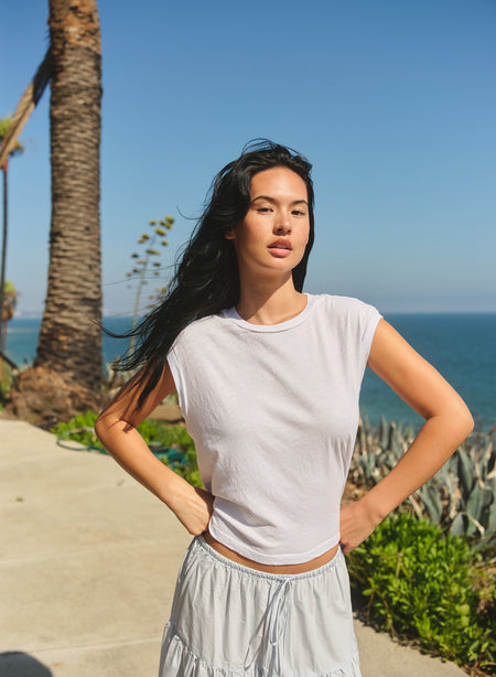 Sundry Muscle Tank in Optic White