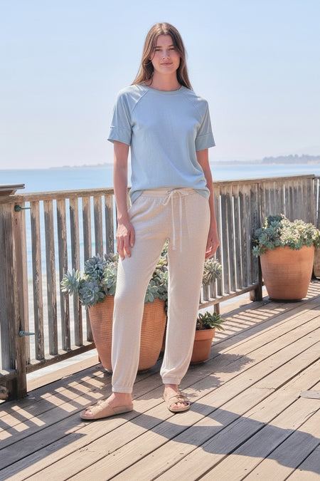 Sundry Boyfriend Tee in Sea Breeze