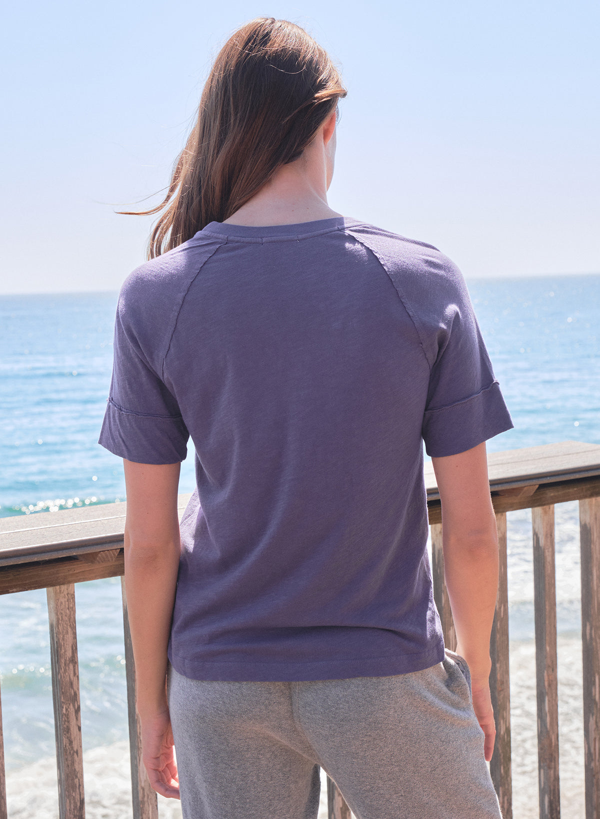 Sundry Boyfriend Tee in Vintage Navy