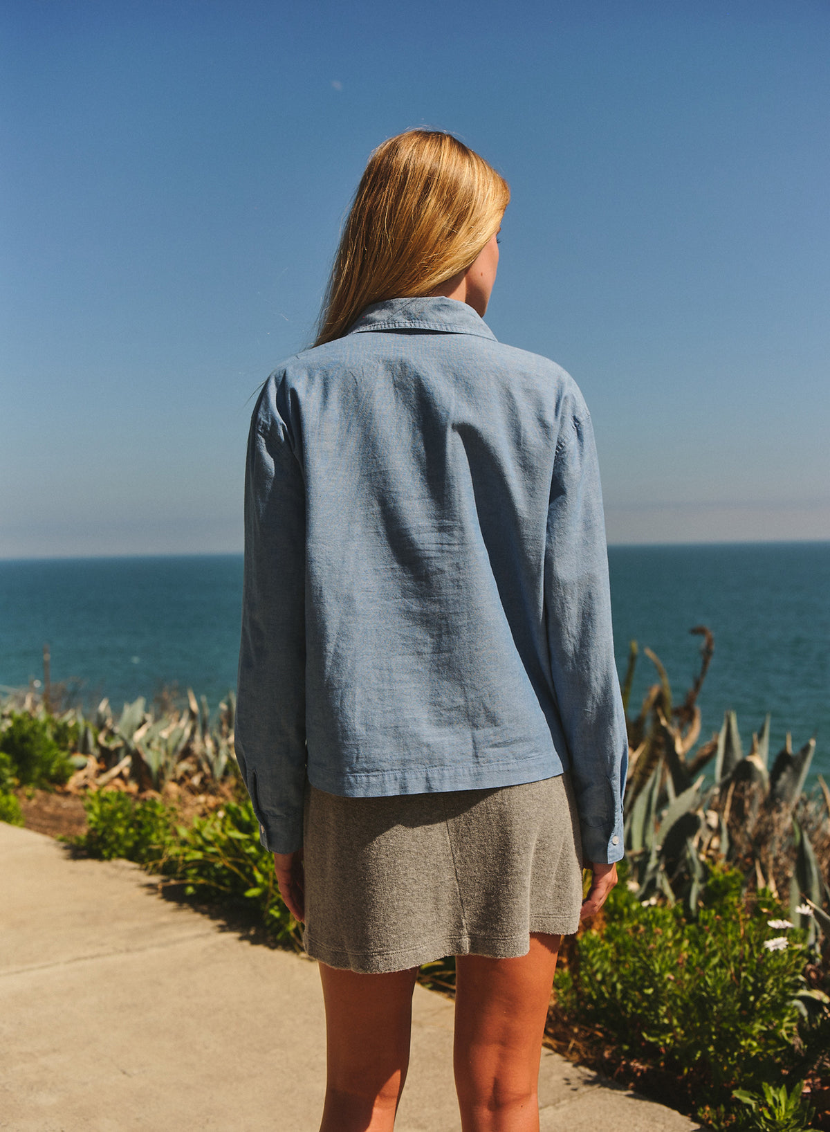 Sundry Mini Skirt in Heather Grey