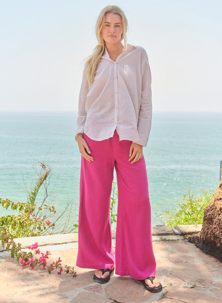 Sundry Destinations Oversized Shirt in Oyster