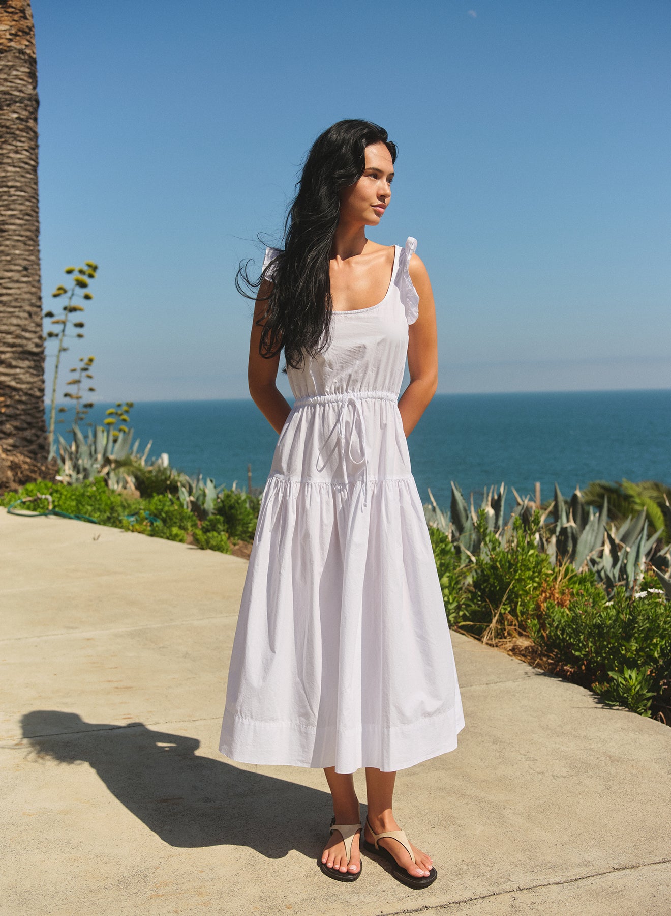 Sundry Pleated Dress in Optic White - S - Shop Sundry Dresses | Women's Coastal Inspired Clothing with a French Flair. Sundry Pleated Dress in Optic White - S - Shop Sundry Dresses | Women's Coastal Inspired Clothing with a French Flair.