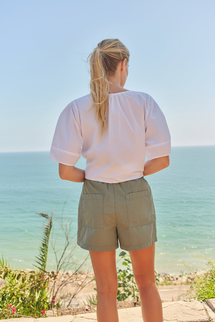 Sundry Lounge Pop Short in Loden