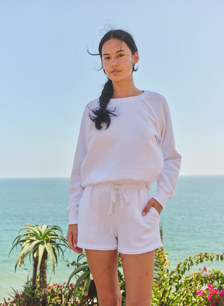 Sundry Lounge Short in Optic White