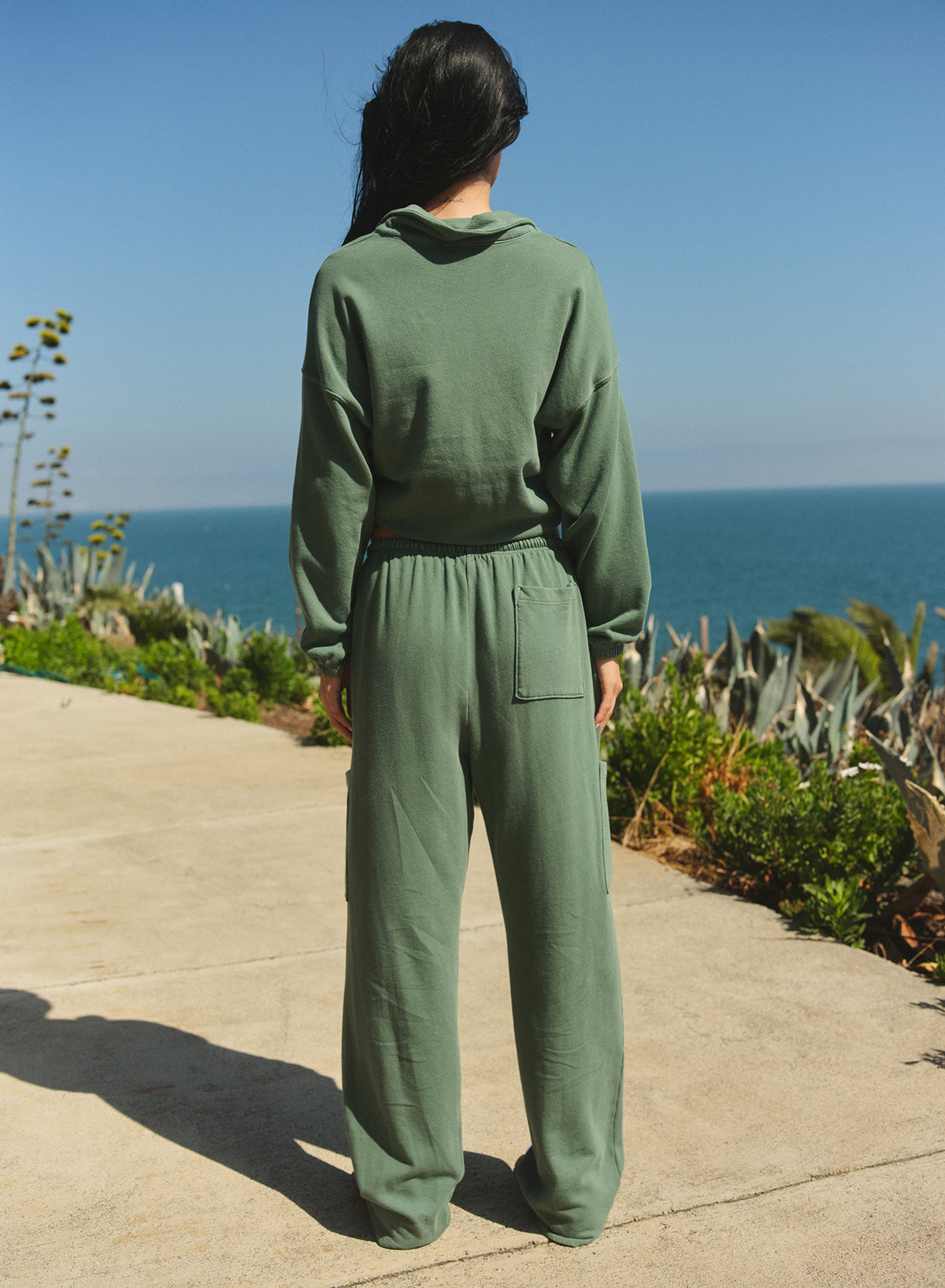 Sundry Academy Cargo Trackpant in Loden