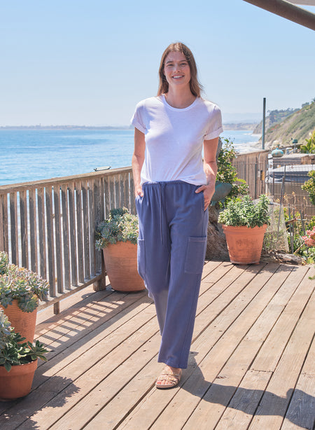 Sundry Academy Cargo Trackpant in Vintage Navy