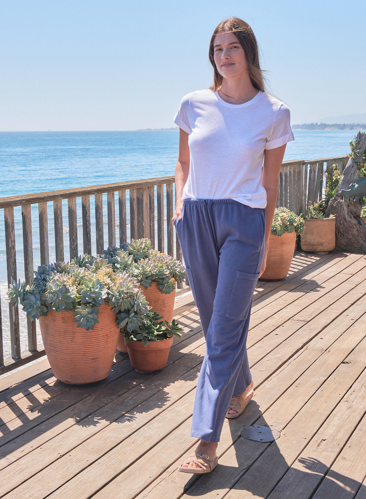 Sundry Academy Cargo Trackpant in Vintage Navy