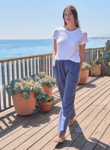 Sundry Academy Cargo Trackpant in Vintage Navy