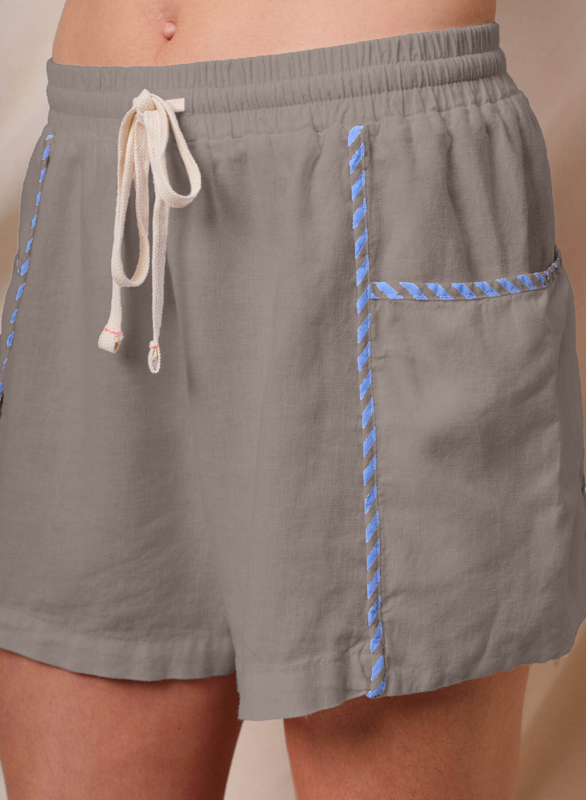 Sundry Linen Short in Fern