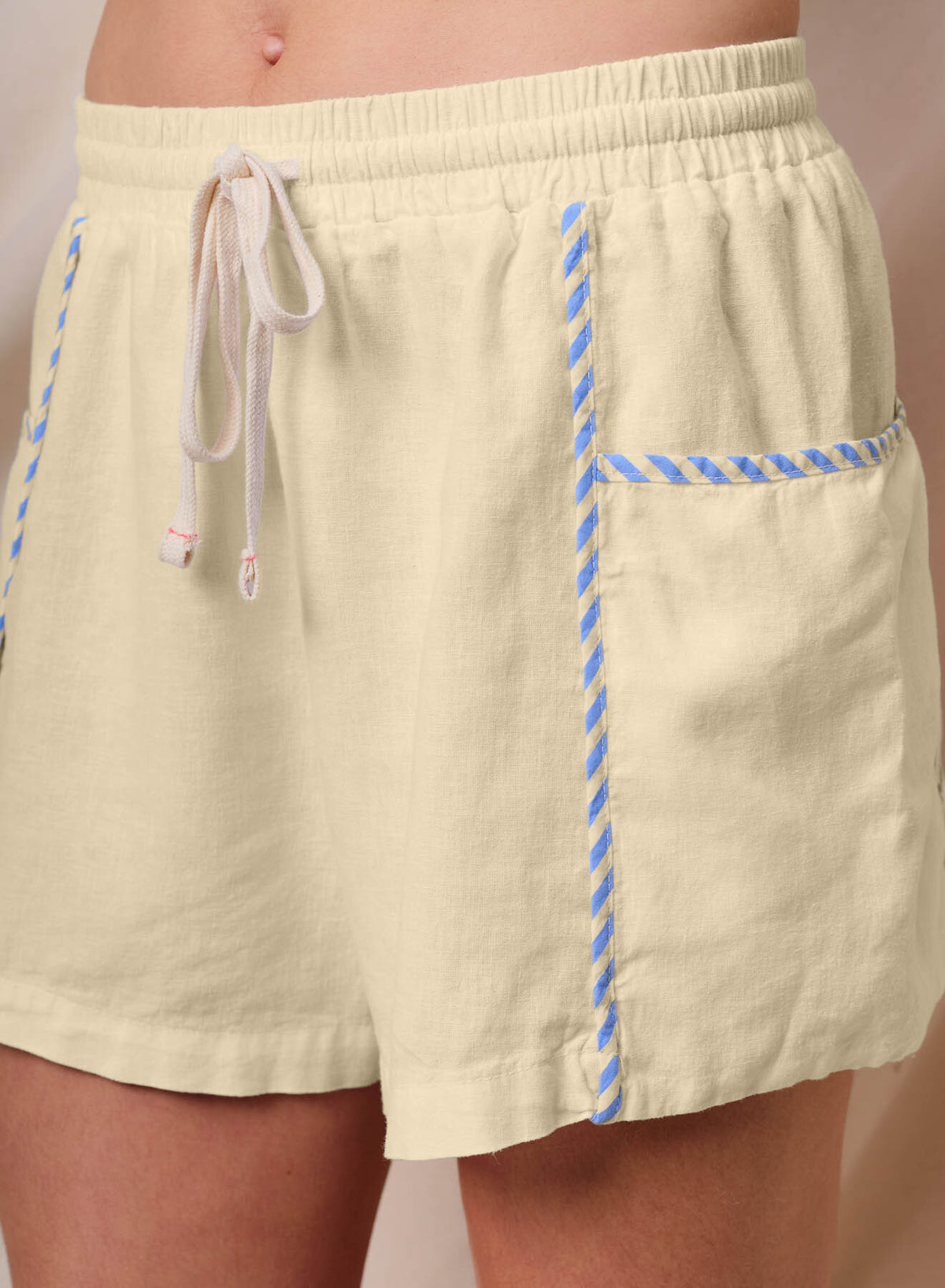 Sundry Linen Short in Lemon Tint