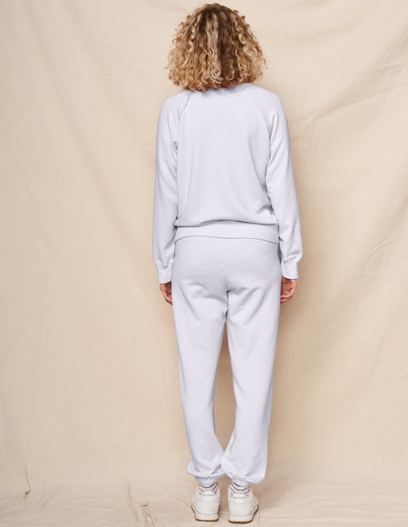 Sundry Raglan Sweatshirt & Basic Sweatpant in Optic White