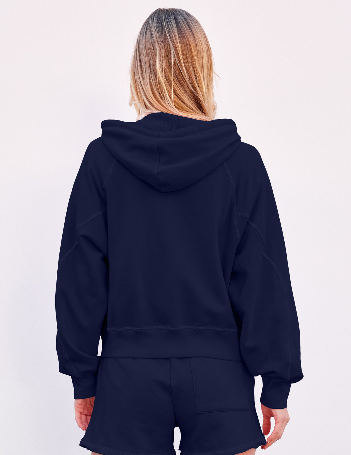 Sundry Horizon Zip Hoodie in Deep Navy