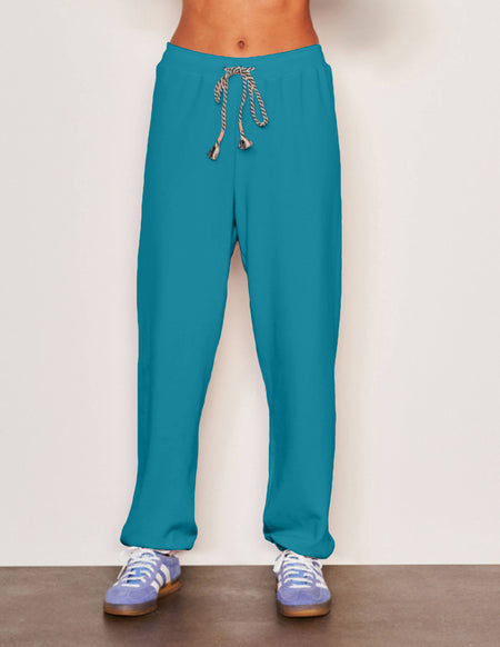 Sundry Basic Sweatpant in Dusty Aqua