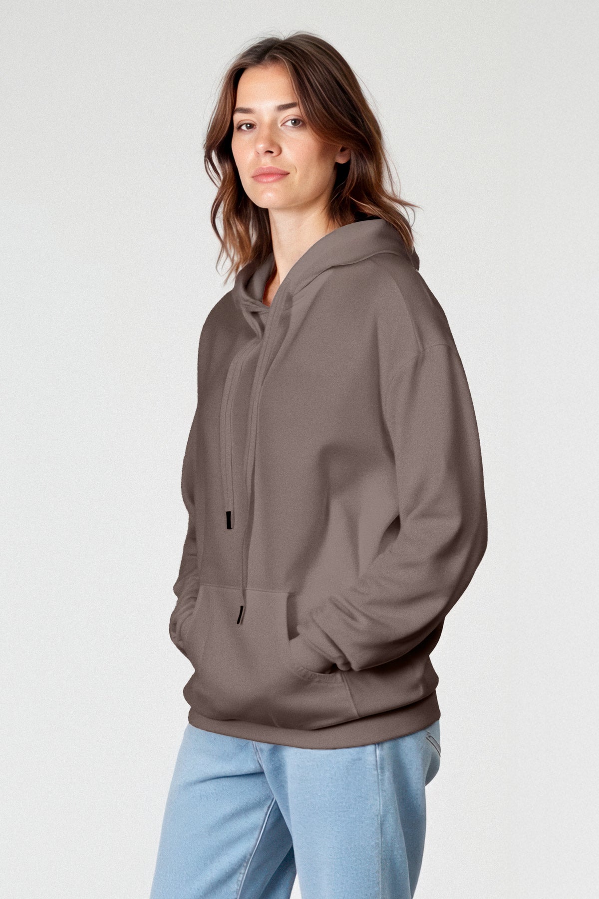 Sundry Softest Fleece Hoodie in Latte