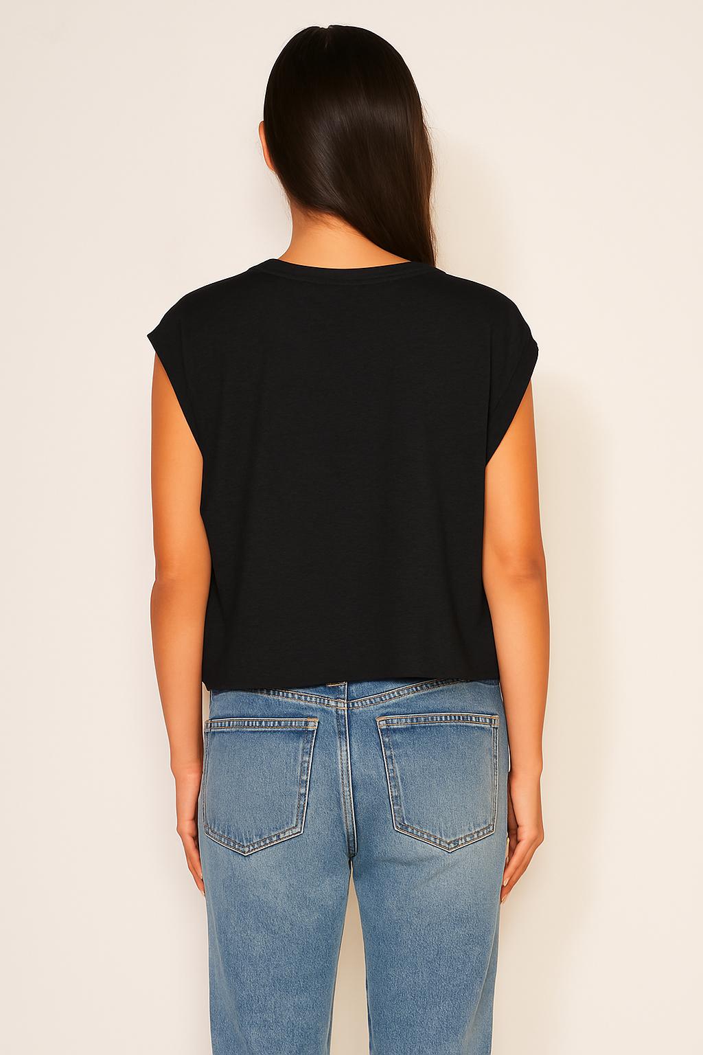 Sundry Muscle Tank in Black