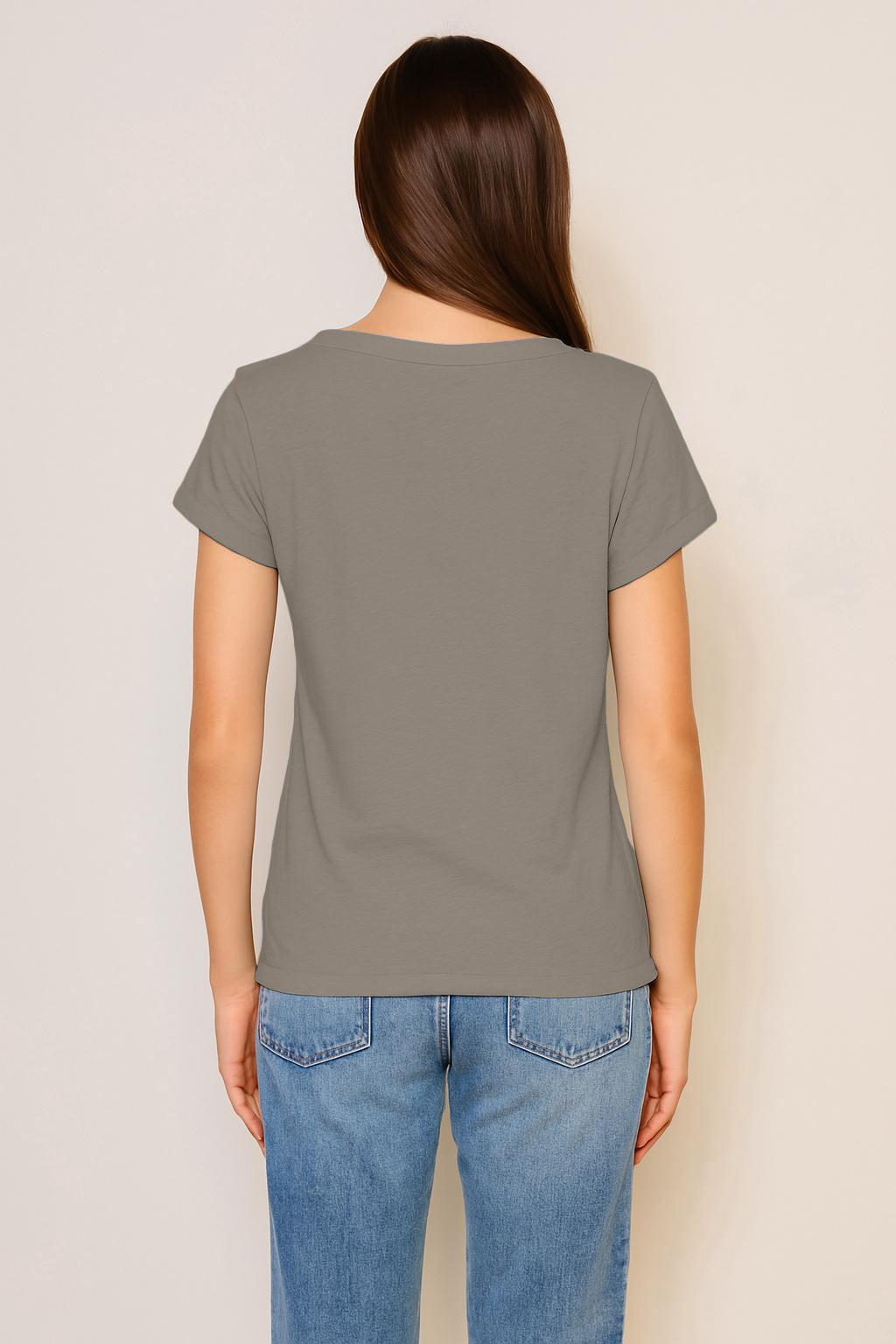Sundry Rolled Sleeve Tee in Fern