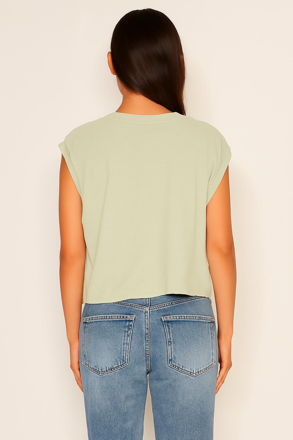 Sundry Muscle Tank in Olive Oil