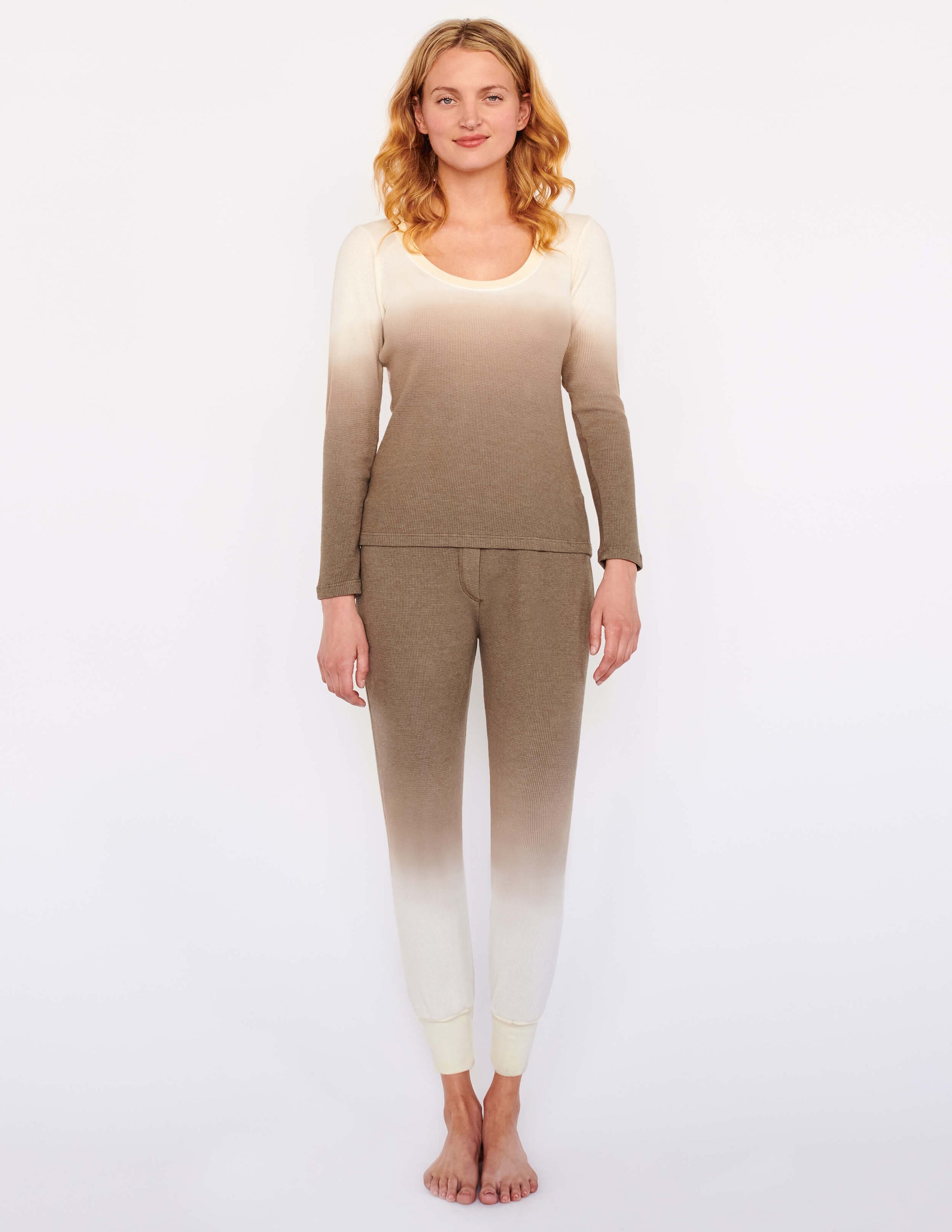 Thermal 2 Piece Pajama Set - Women's Loungewear - Sundry